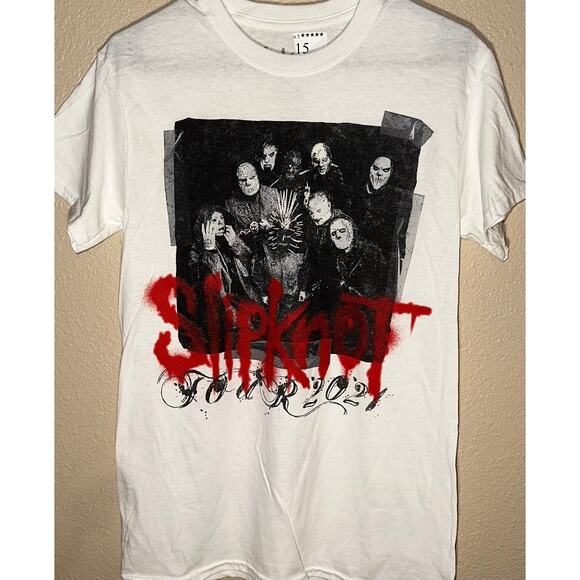 🔥 Slipknot 2021 Tour Tee (Red Spray Graphic) - Picture 1 of 5